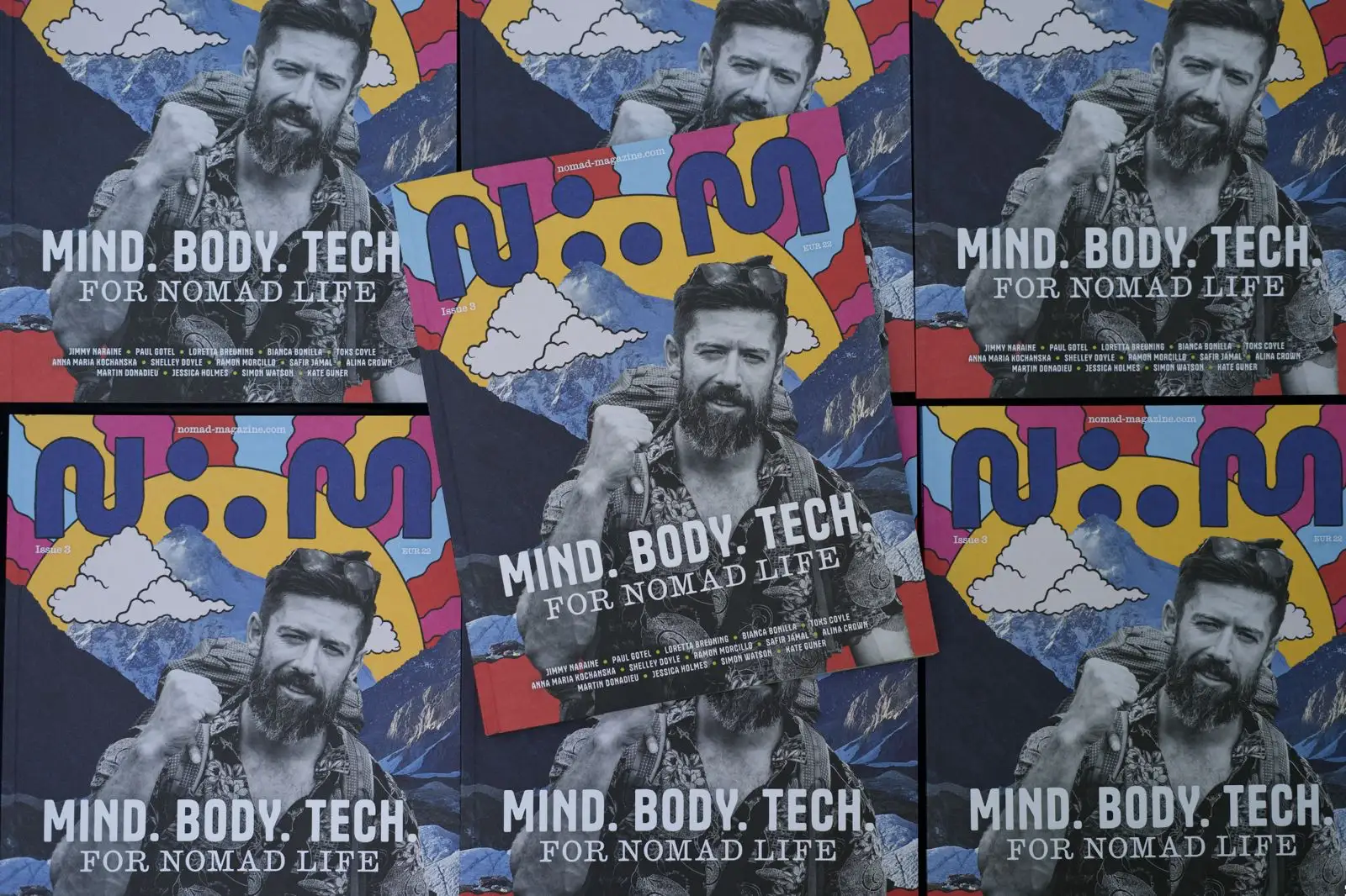 Nomad Magazine Third Edition cover and printed copies