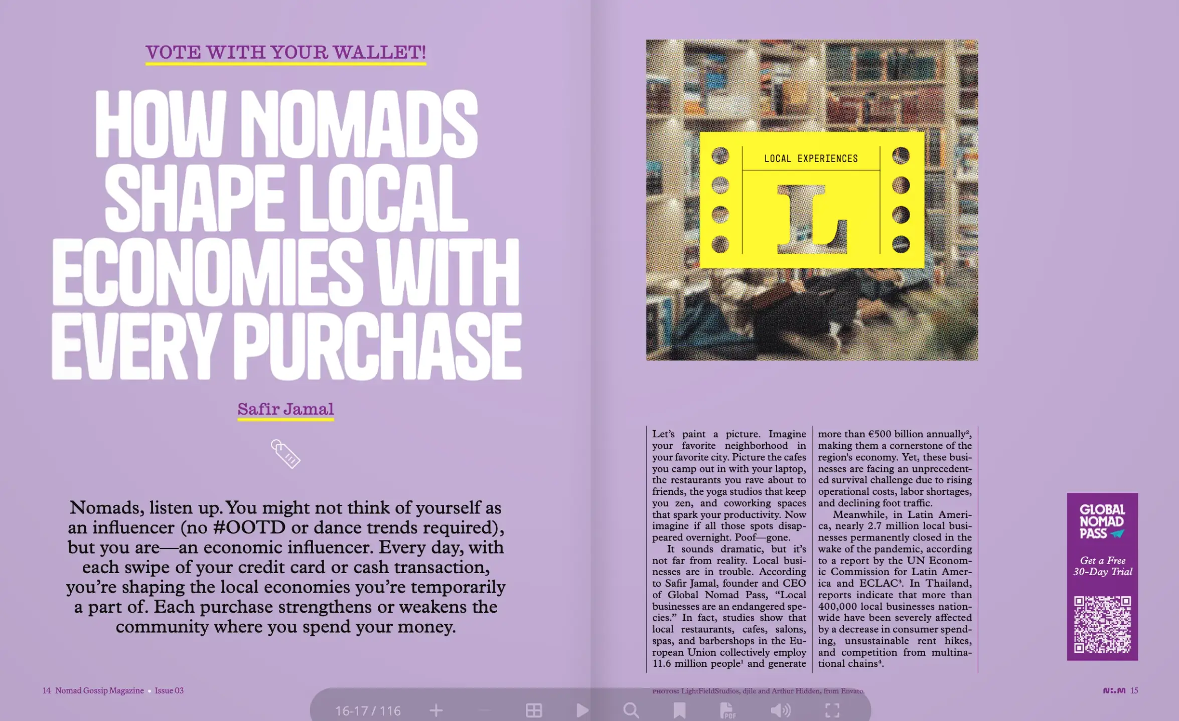 Safir Jamal - founder of Global Nomad Pass explaining how nomads shape local economies