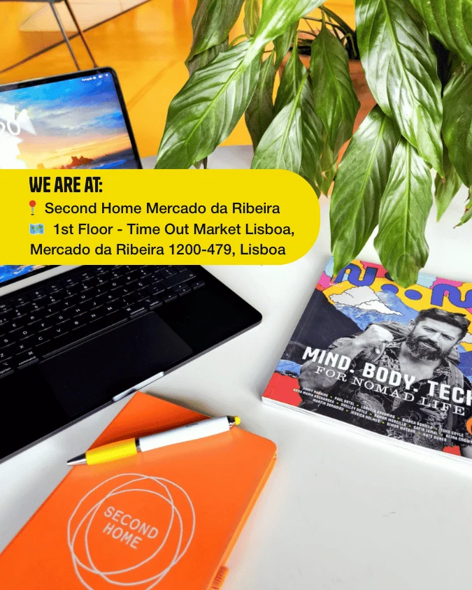 Reading Nomad Magazine at Second Home Lisbon