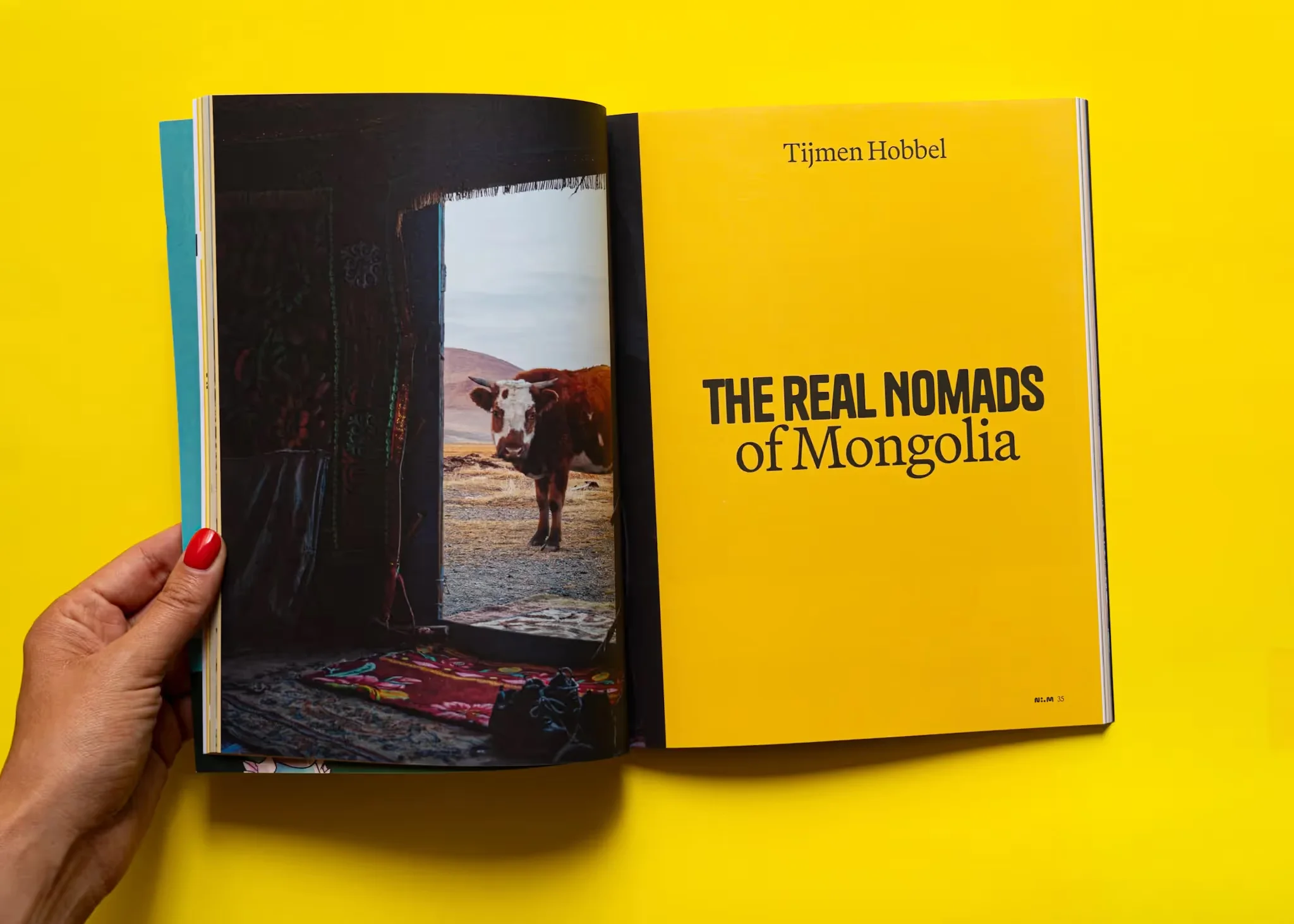The real nomads of Mongolia — article spread