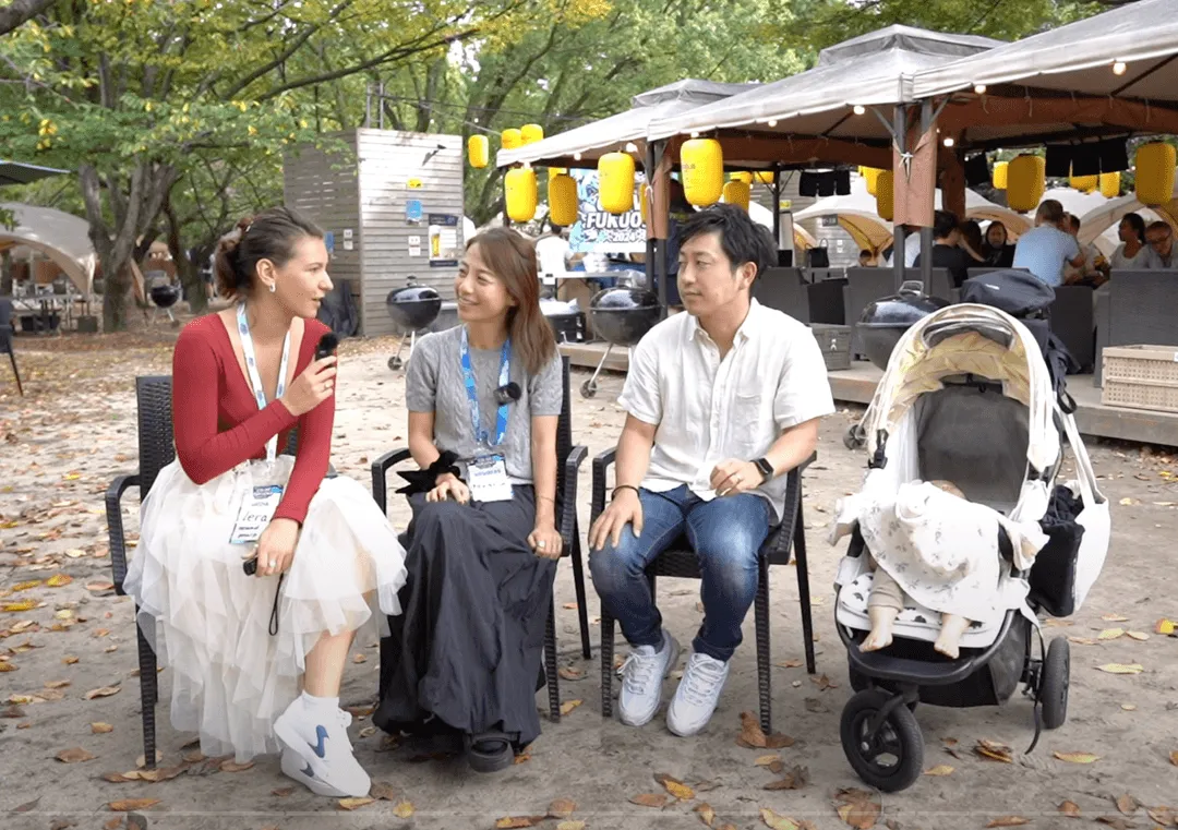 Interview with Japanese digital nomad family at Colive Fukuoka event in Japan