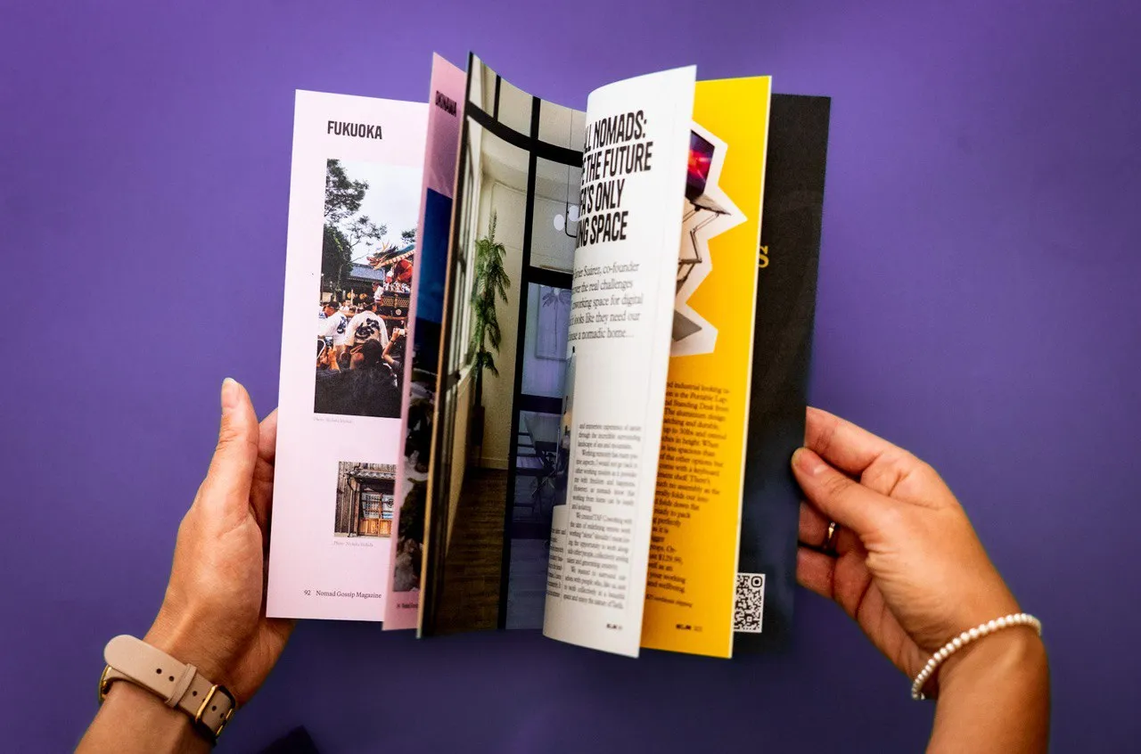 Second edition magazine spread