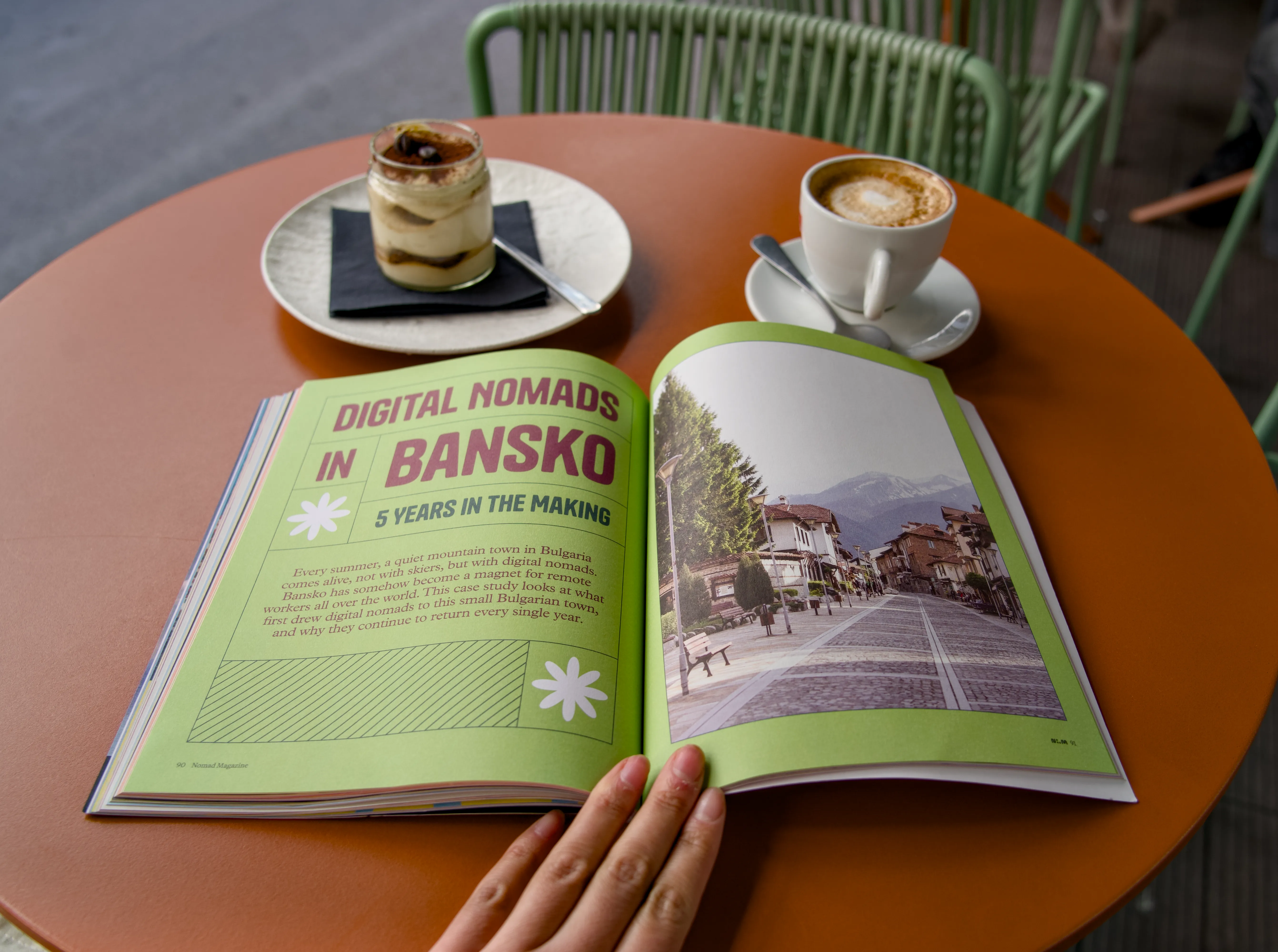 Digital Nomads in Bansko — article spread in Nomad Magazine Edition Four