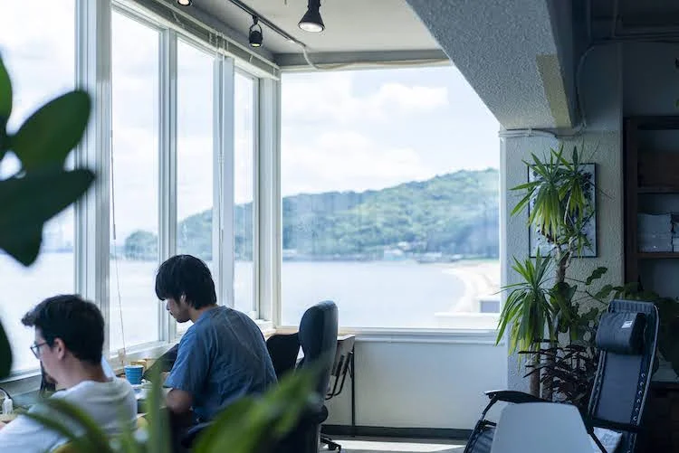 SALT seaside coworking space in Fukuoka, Japan